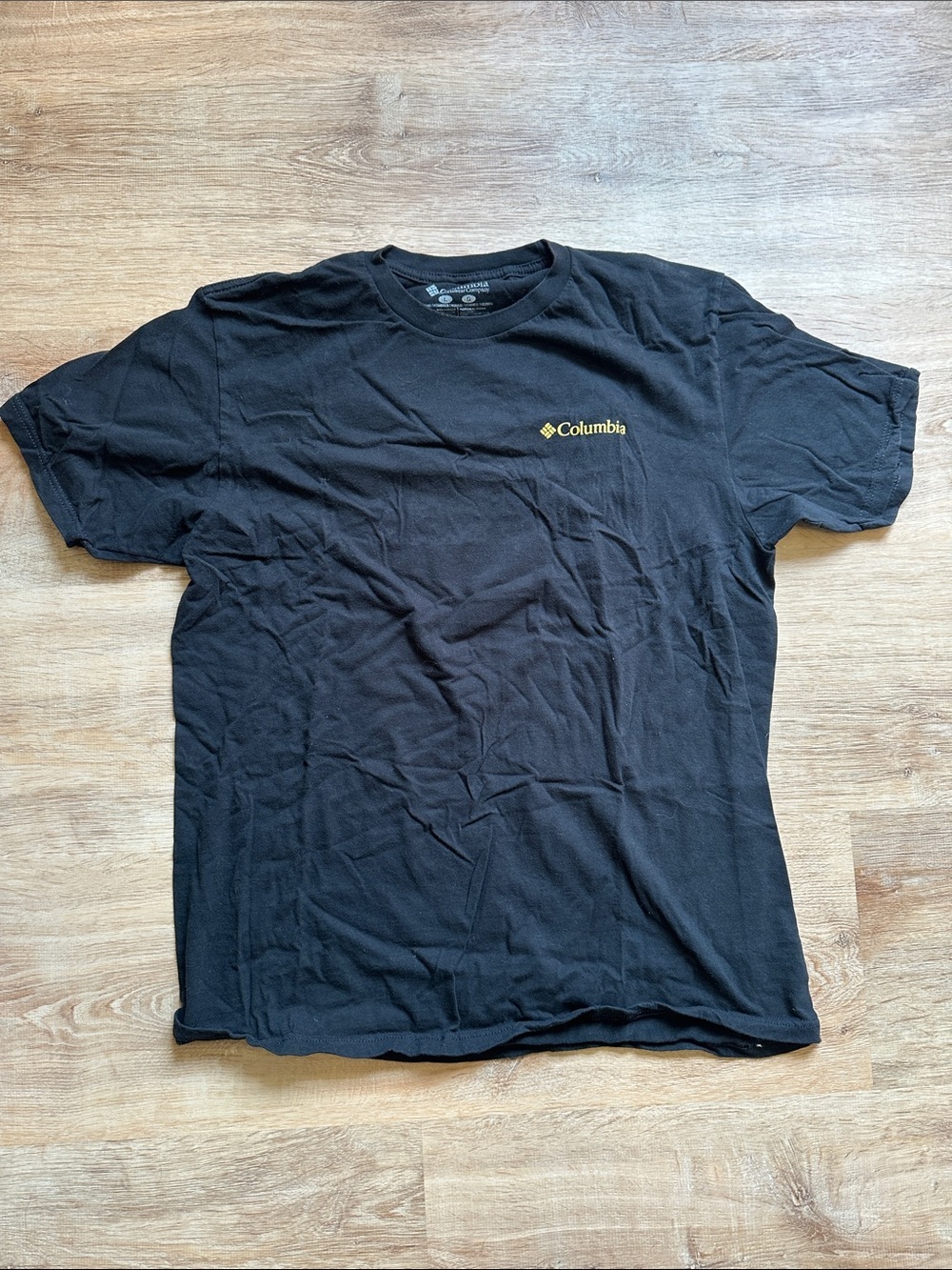 Columbia Men's Black Logo Short-Sleeve Tee